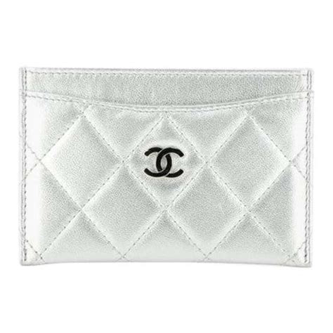 chanel classic card holder gold|Chanel quilted classic card holder.